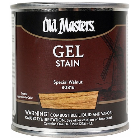OLD MASTERS 1/2 Pt Special Walnut Oil-Based Gel Stain 80816